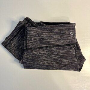 Lululemon Wunder‎ Train Textured Crop Leggings 21" sz 6/8